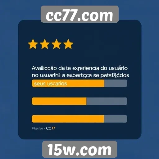 Avaliação da experiência do usuário no cc77.com
